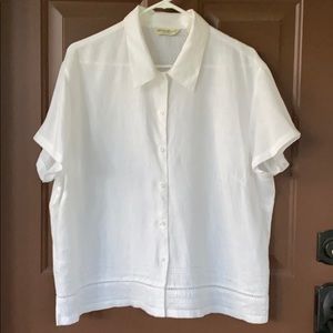 Size XL Misses, 100% Linen S/S Blouse
